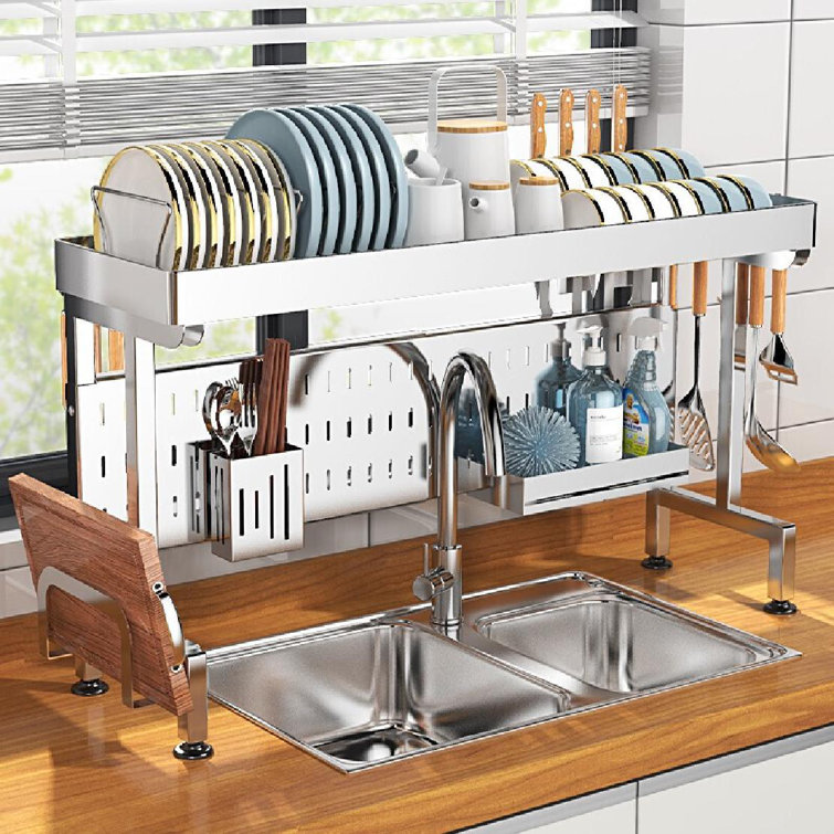 Telescopic discount dish rack